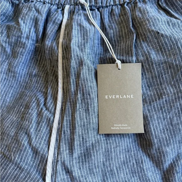 COPY - NWT’s Everlane Women’s 100% Linen Boxer Shorts Blue Size S $49 - Picture 6 of 8